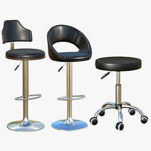 3D Bar Stool Chair V37 model