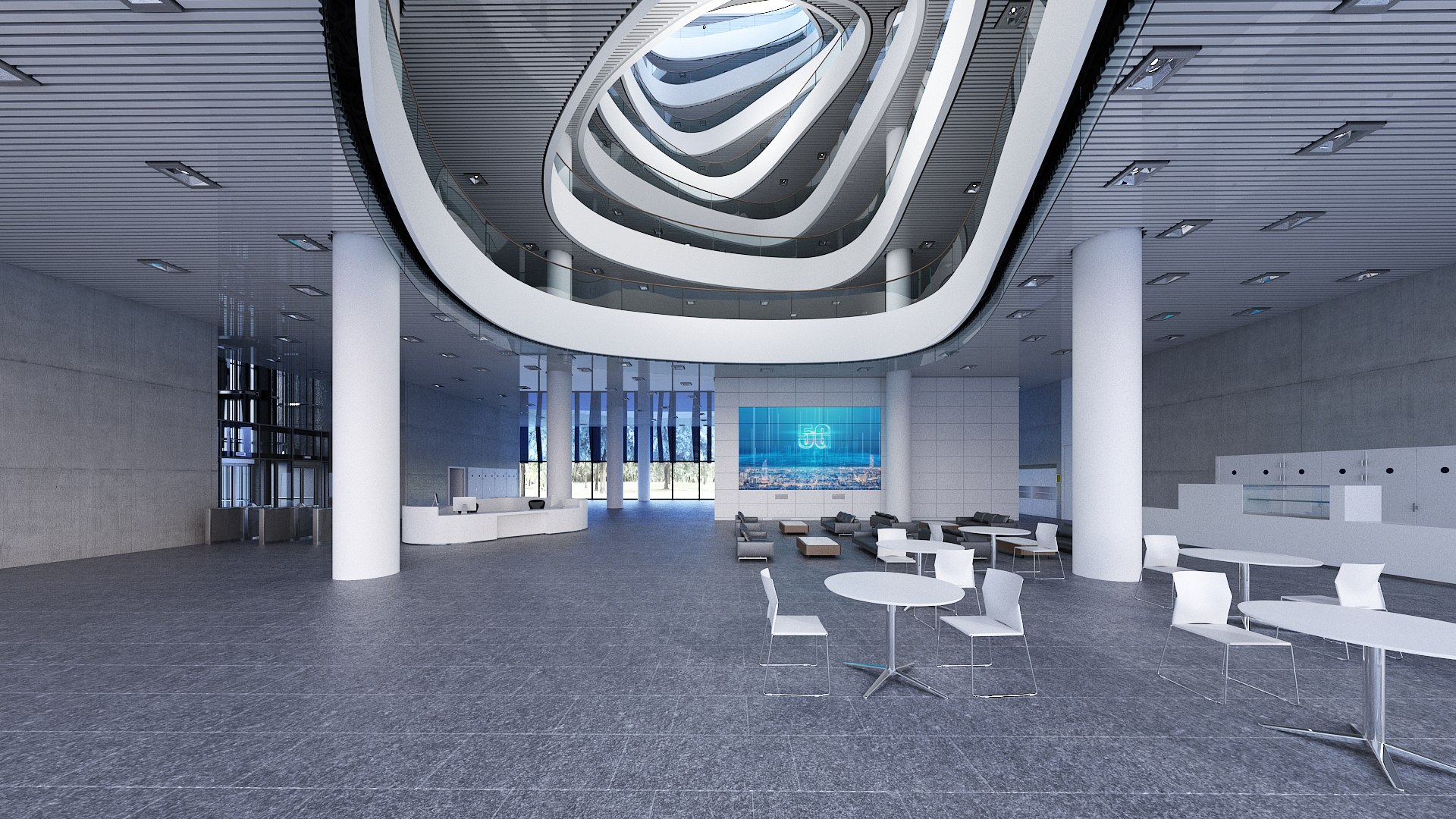 3D Modern Hall Collection 08 Model - TurboSquid 2197950