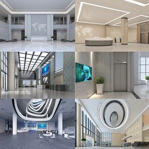 3D Modern Hall Collection 08 model