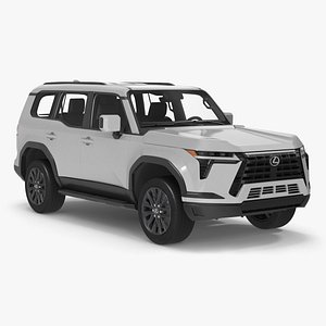 3D model Lexus GX 550 Premium White