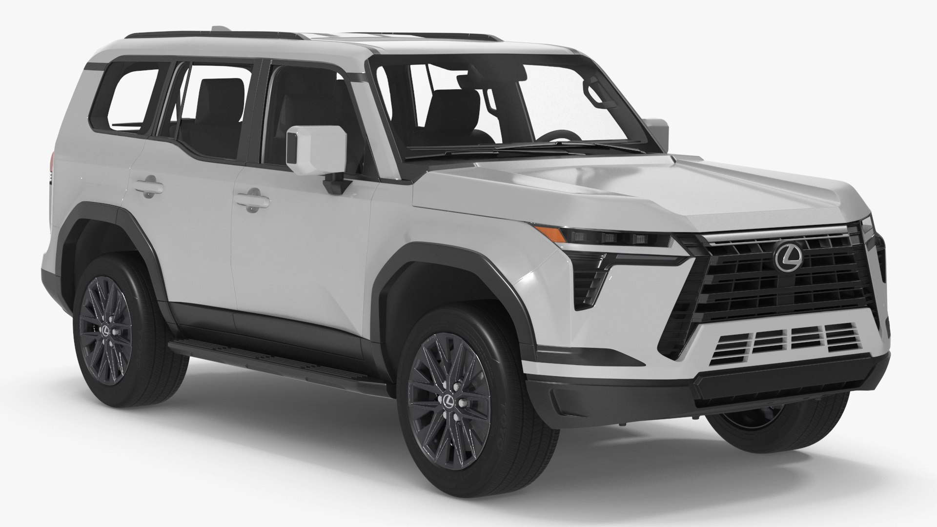 Lexus GX 550 Premium White 3D model preview