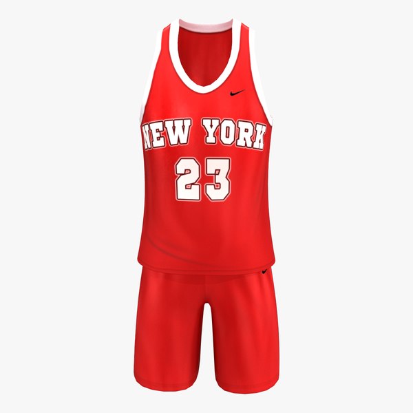 Male Basketball Jersey Set 3D model