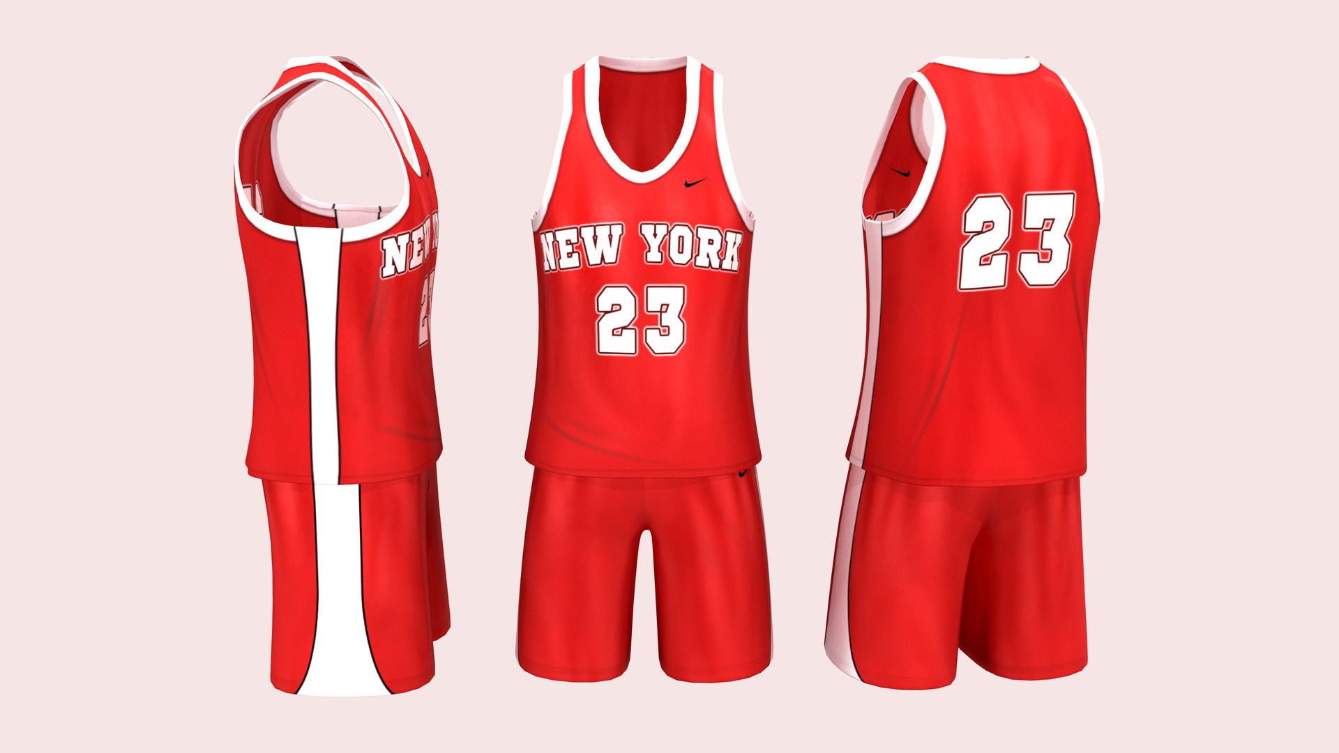 Male Basketball Jersey Set 3D Model TurboSquid 1820566