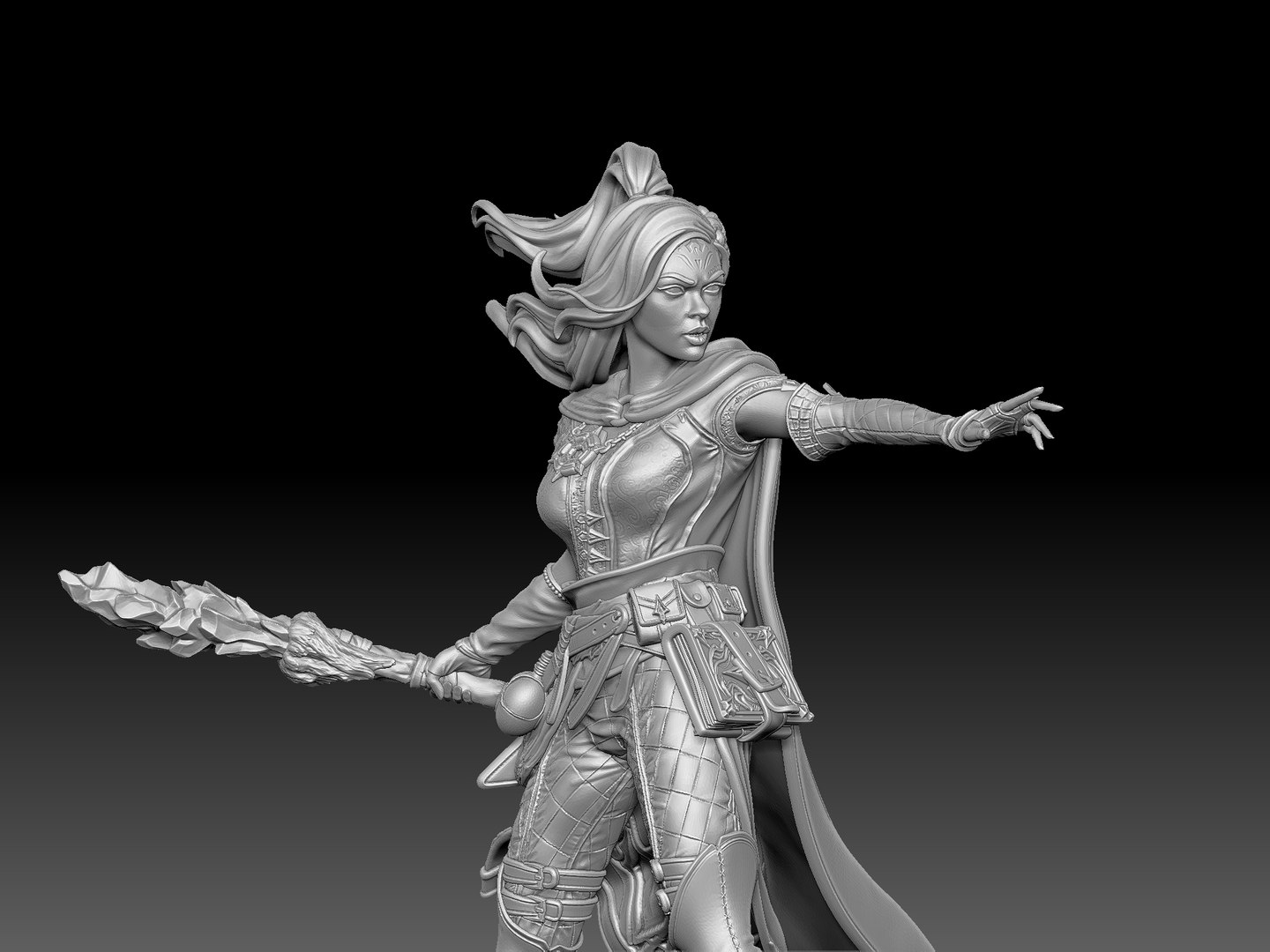 3D Elf Mage - TurboSquid 2059827