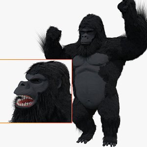 3D King Kong with Fur