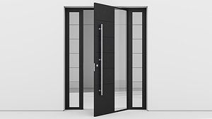 3D Aluminium door 156 model