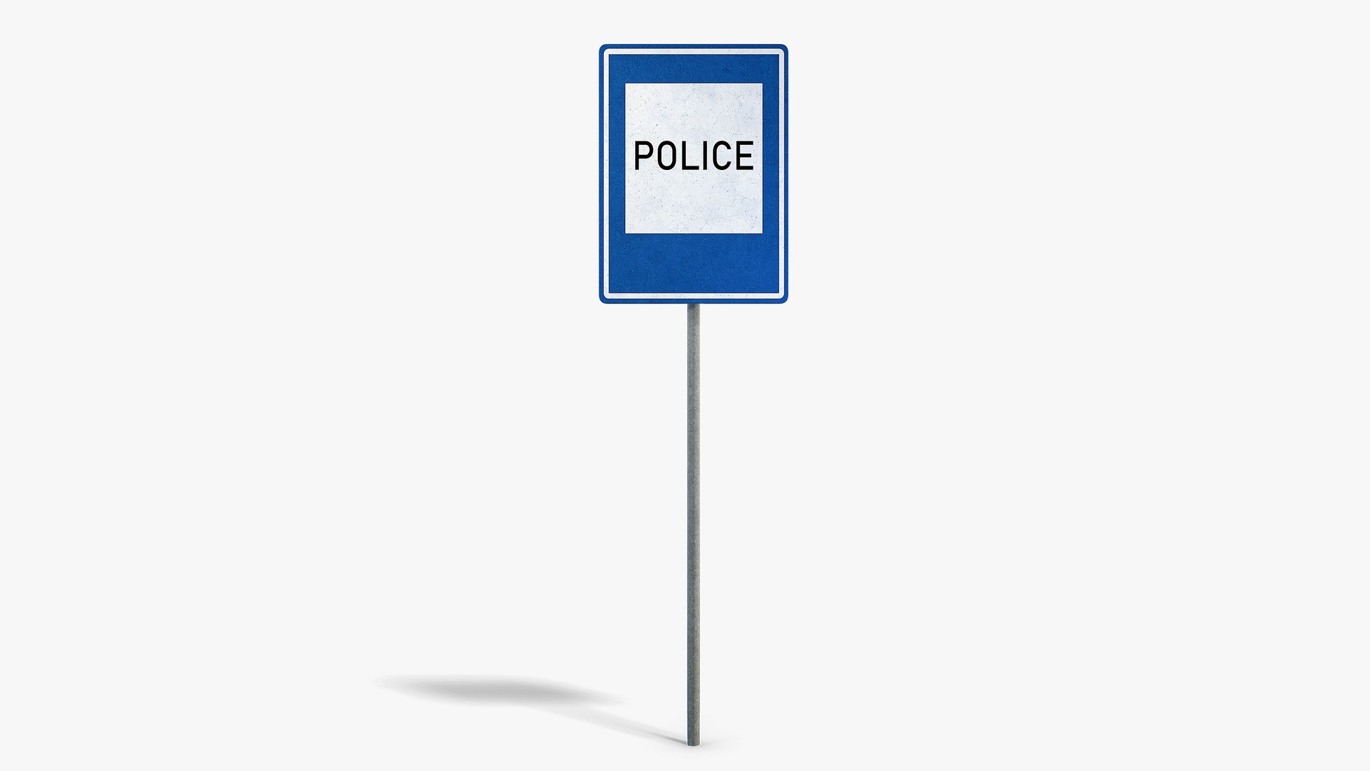 3D Police Info Sign - TurboSquid 2456116