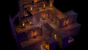 3D dungeon model