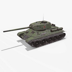 T-34 USSR Medium Tank Low-Poly PBR