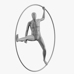 3D Sports dance Male Mannequin 3D print Model STL File model