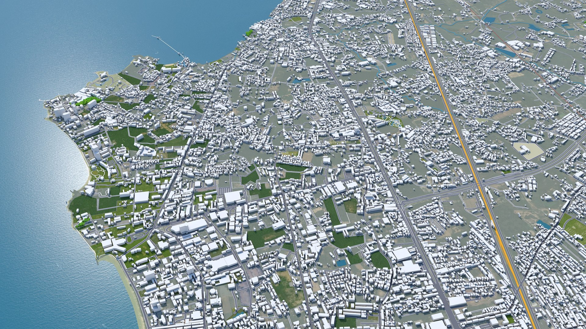 City area building model - TurboSquid 1653141