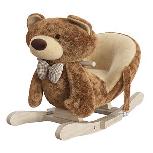 3D bear rocking chair model