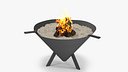 Fire Pit Cone with Bonfire