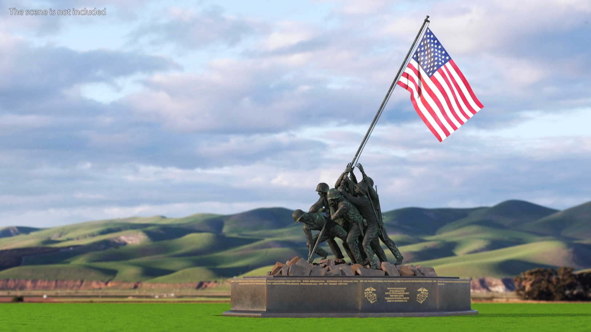 3D Marine Corps War Memorial Patinated Bronze https://p.turbosquid.com/ts-thumb/PU/LltSRn/o3/marine_corps_war_memorial_patinated_bronze_003/jpg/1754998907/1920x1080/fit_q87/9d65b26e972b7e4782254c6c83c029391ceb76c2/marine_corps_war_memorial_patinated_bronze_003.jpg