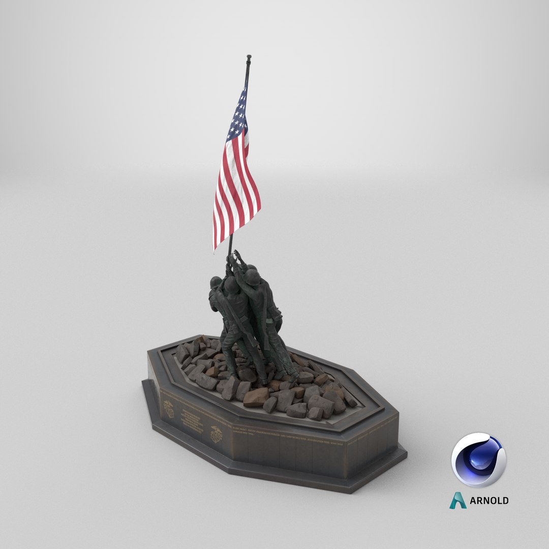 3D Marine Corps War Memorial Patinated Bronze https://p.turbosquid.com/ts-thumb/PU/LltSRn/u3/stemcell_cinema_4d_arnold_render/png/1772223366/1920x1080/fit_q87/c59fbb78d49cdd2f61820f231a64f7d022e37c53/stemcell_cinema_4d_arnold_render.jpg