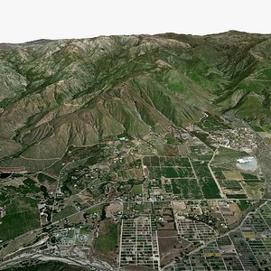 3D Palomar Mountain San Diego County State of California United States model