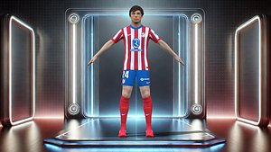 3D Atletico de Madrid Squad 2025 Part 2 10 Players