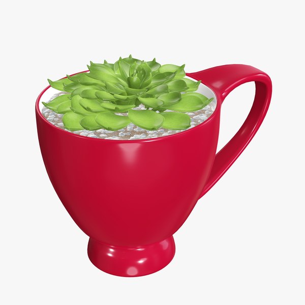 plant cup decor model