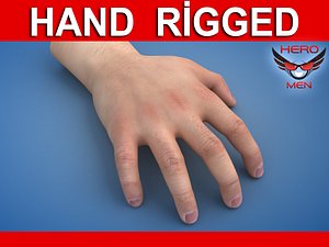 male hand 3d max