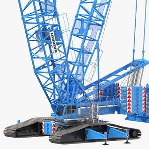 liebherr lr 1600-2 crawler crane 3D