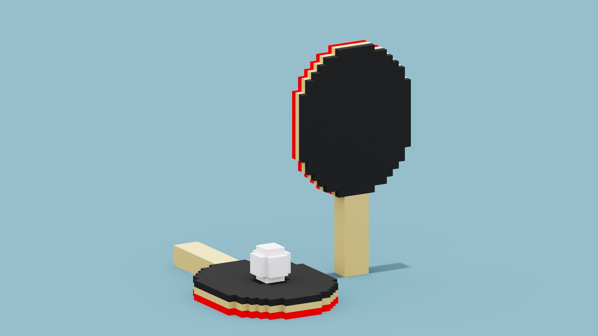 Voxel Ping Pong 3D https://p.turbosquid.com/ts-thumb/PU/dBjI7w/Gl/pingpong0006/png/1658667833/1920x1080/fit_q87/d1c7b09db72fac311f6bbfbf505fed0e33c64e7b/pingpong0006.jpg
