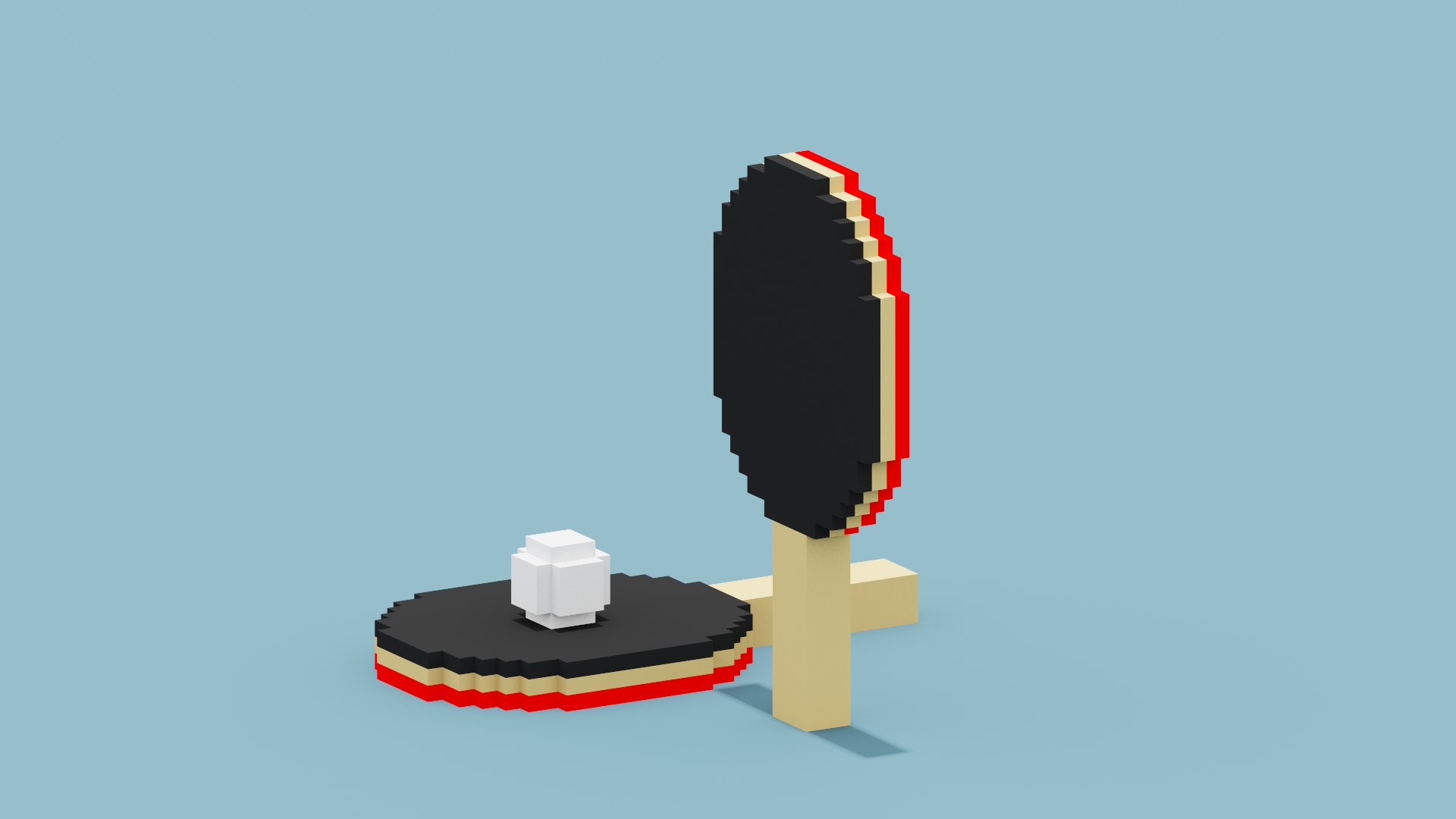 Voxel Ping Pong 3D https://p.turbosquid.com/ts-thumb/PU/dBjI7w/vj/pingpong0009/png/1658667866/1920x1080/fit_q87/dc93157cc2ed0fce94774b036b972c1d722501b7/pingpong0009.jpg