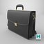 3D model Leather Briefcase 02
