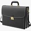3D model Leather Briefcase 02