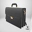 3D model Leather Briefcase 02