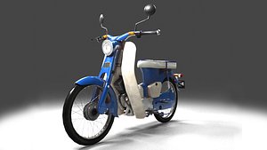 antique motorcycle 3D model