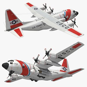 3D Hercules C130 Coast Guard