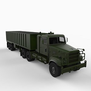 3d m915a5 army truck freight