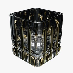 Glass Crystal Gold Plated