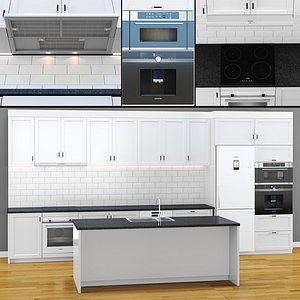3D modern kitchen