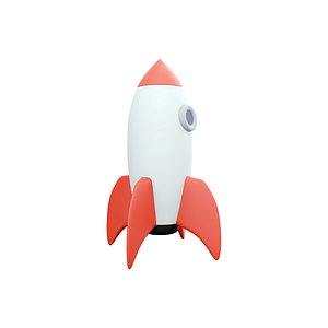 rocket 3D model