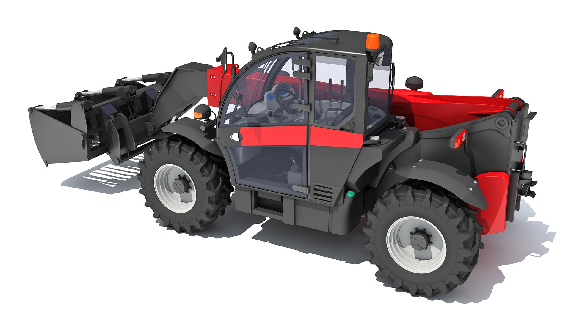Handler Forklift Telehandler 3D Model - TurboSquid 1690061