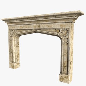 Marble fireplace model