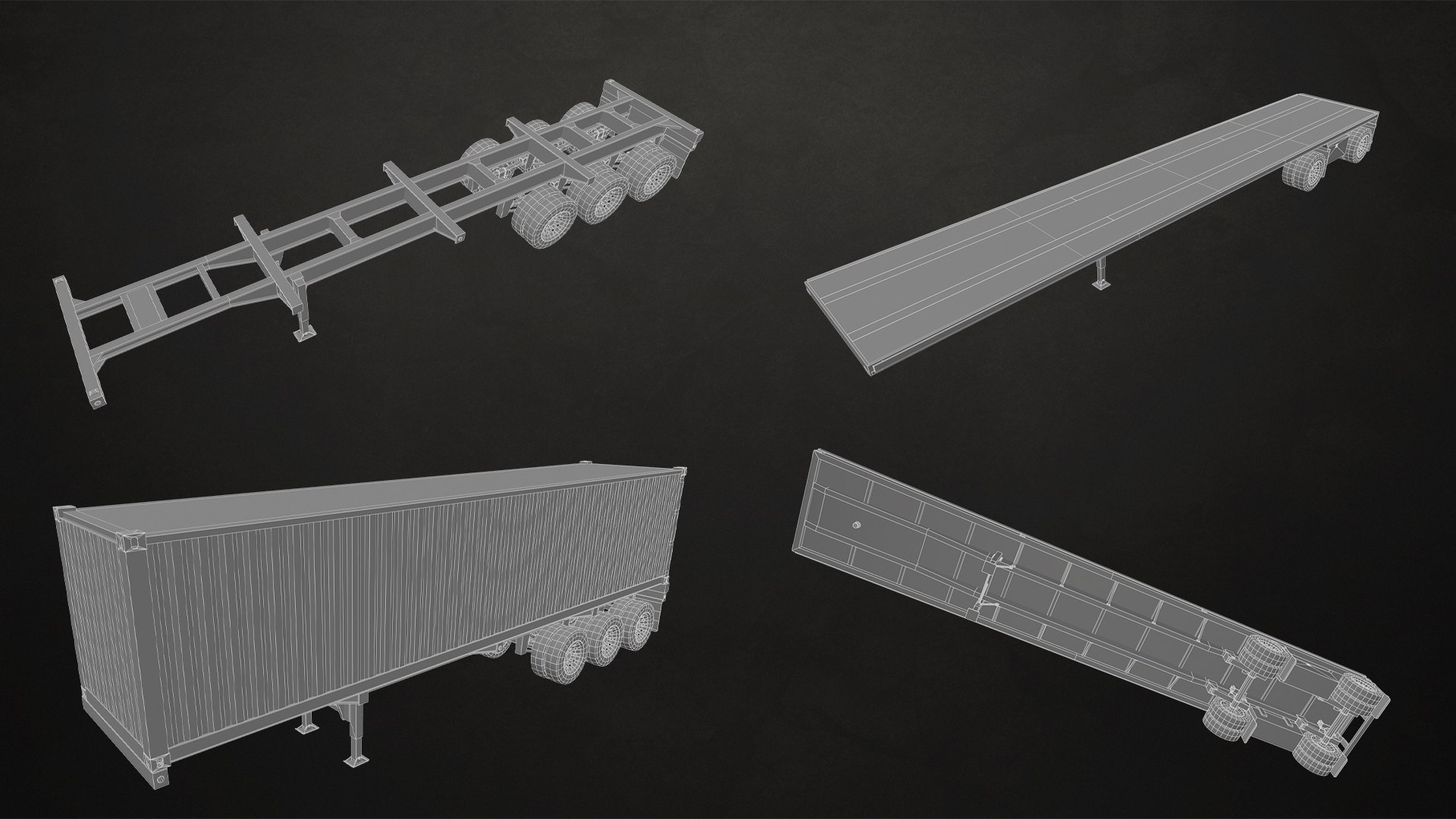 Semi Trailer Pack 3D https://p.turbosquid.com/ts-thumb/PU/pry6Yb/t8/semitrailerspack_wire01/jpg/1772019723/1920x1080/fit_q87/798a82b782e727f0fad6abf84a2dec405aaf6c92/semitrailerspack_wire01.jpg