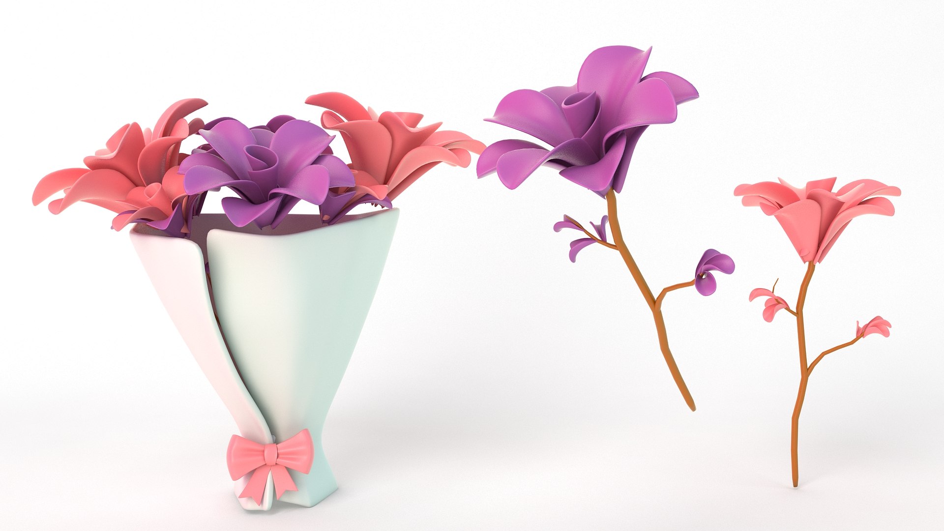 Flower Bouquet 3D - TurboSquid 1905208