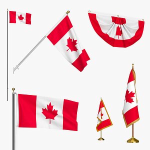 3D Canada Flag Collection