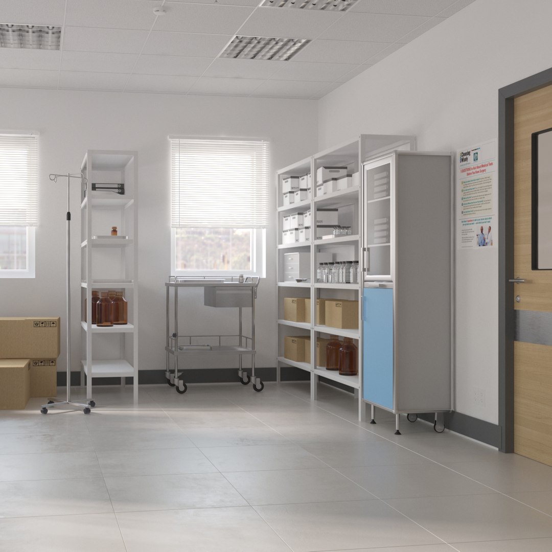 Realistic Hospital Room Archive 3D Model TurboSquid 1205907