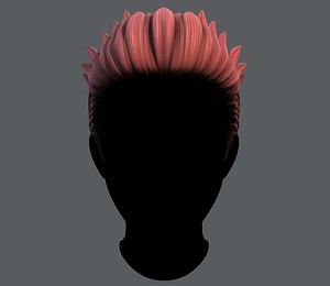 hair style man v05 3D model