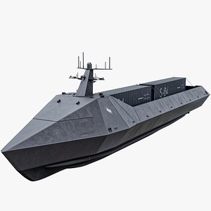 Marauder Saronic - Unmanned Robotic Autonomous Surface Vessel PBR model