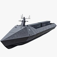 Marauder Saronic - Unmanned Robotic Autonomous Surface Vessel PBR