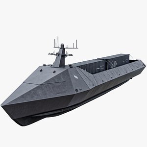 Marauder Saronic - Unmanned Robotic Autonomous Surface Vessel PBR