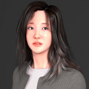 The Character Ji  Remake  Lowpoly Game ready