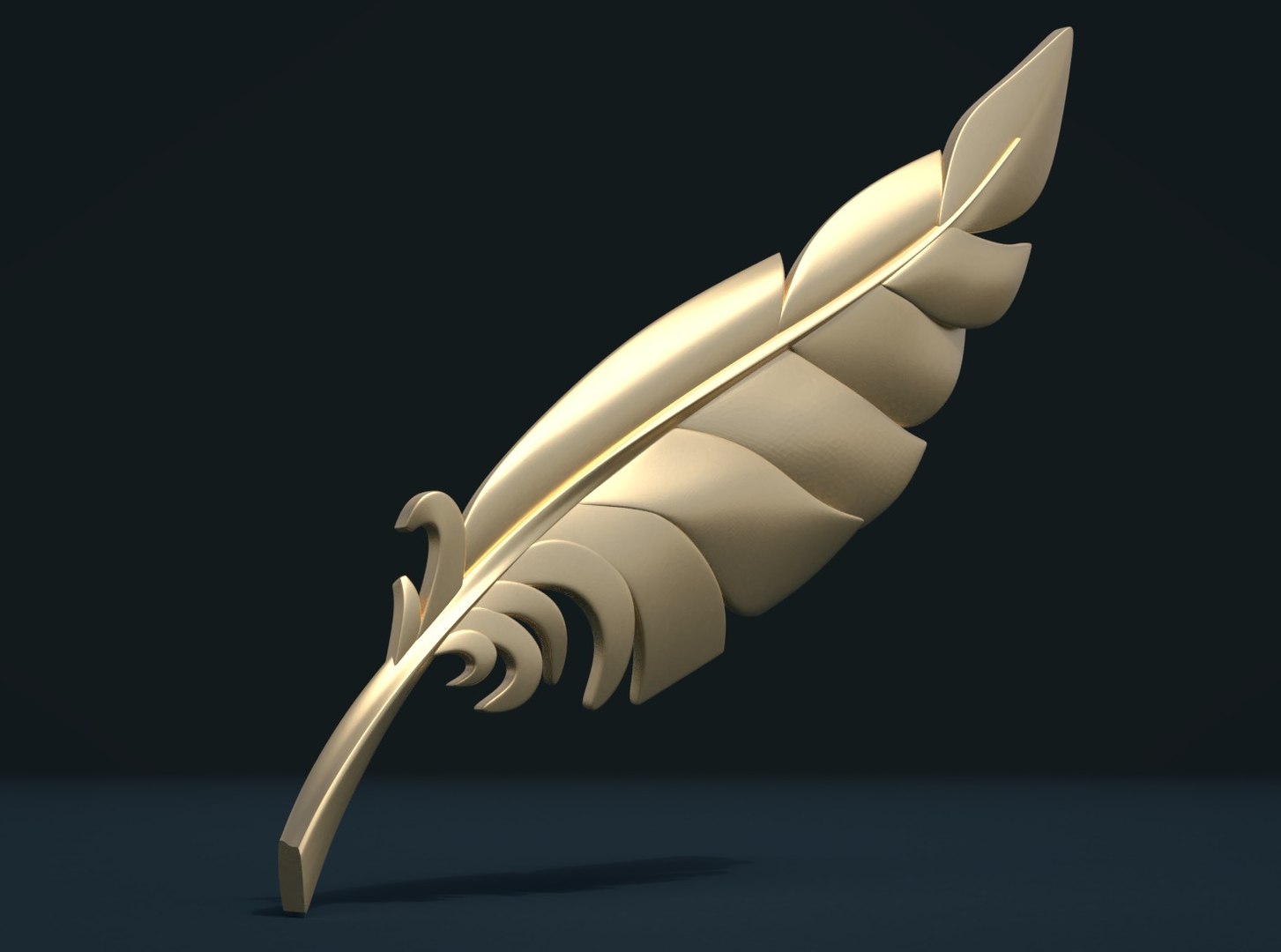 Print Ready Feather Model - TurboSquid 1311655