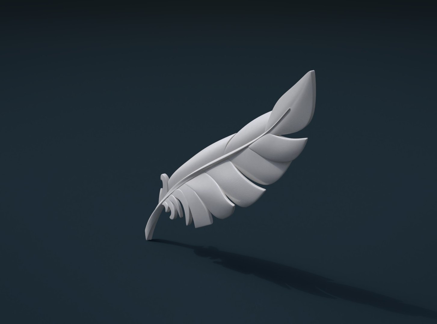 Print Ready Feather Model - TurboSquid 1311655