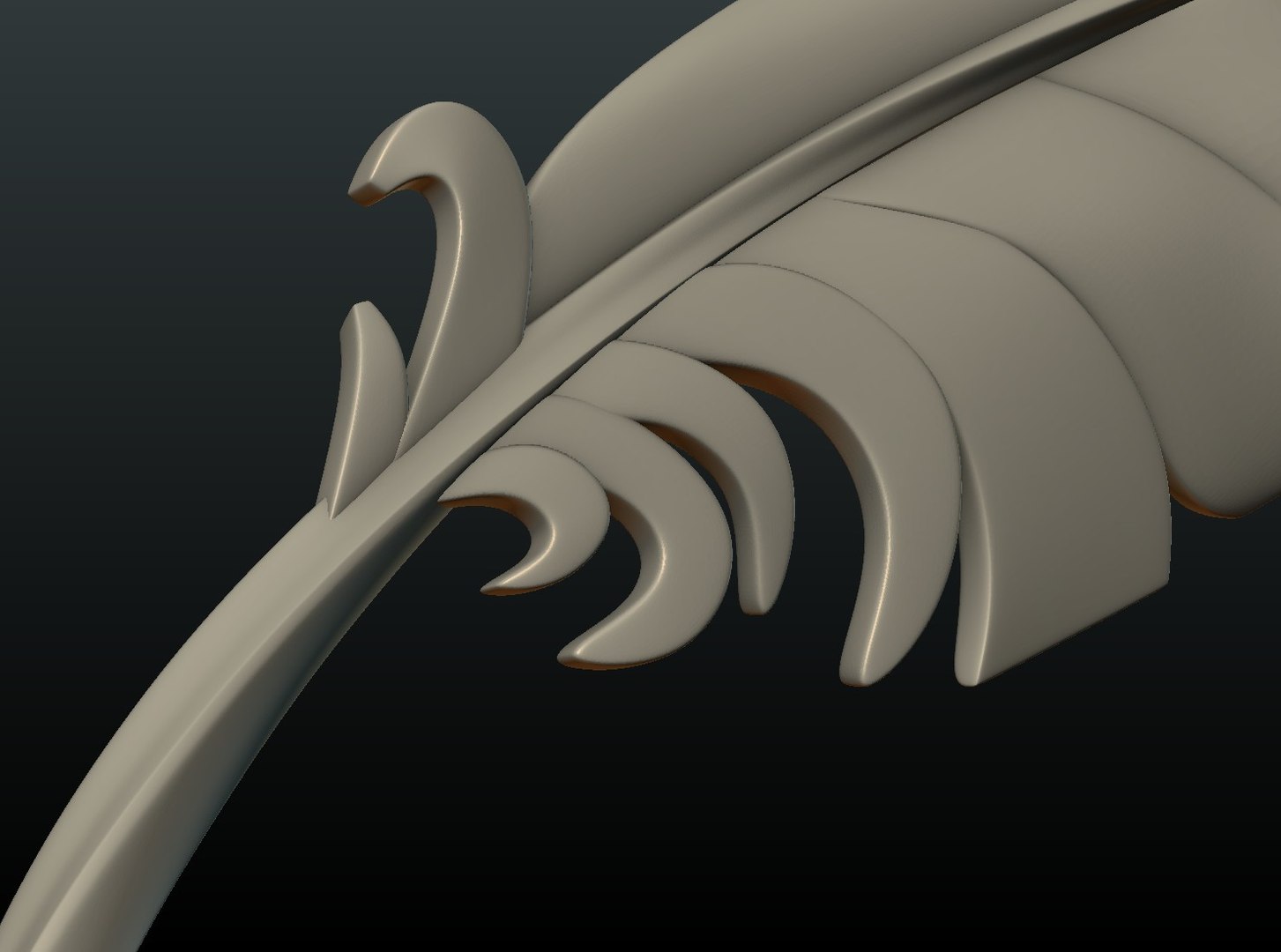 Print Ready Feather Model - TurboSquid 1311655