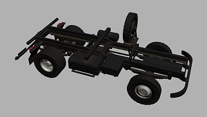 IFA Truck ram with wheels 3D model
